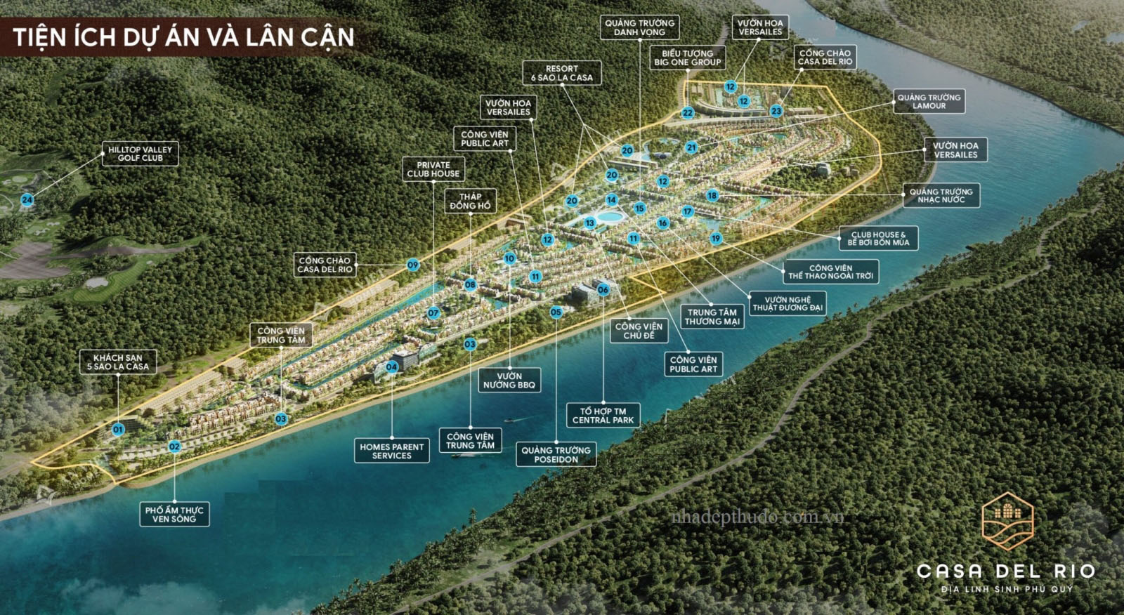 Casa Del Rio Hòa Bình Quần thể đô thị nghỉ dưỡng bên Sông Đà